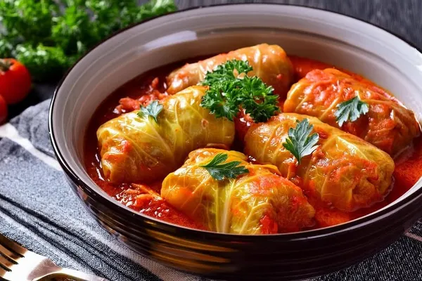 Golubtsy — feuilles de chou farcies à la viande