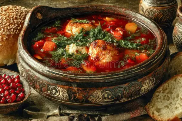Solyanka — soupe épaisse aux viandes et cornichons