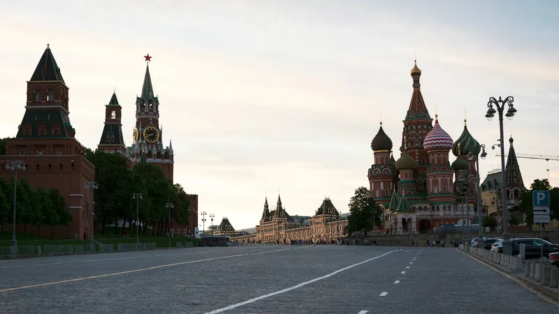 Moscow modern district, urban atmosphere