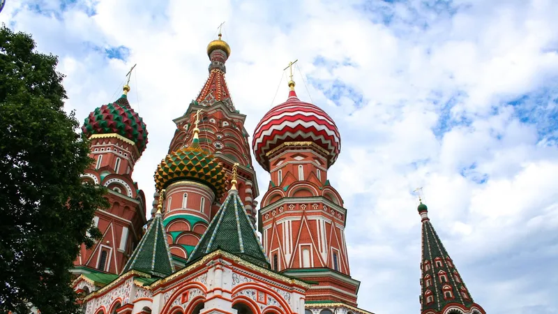 Moscow downtown with historic architecture and skyline